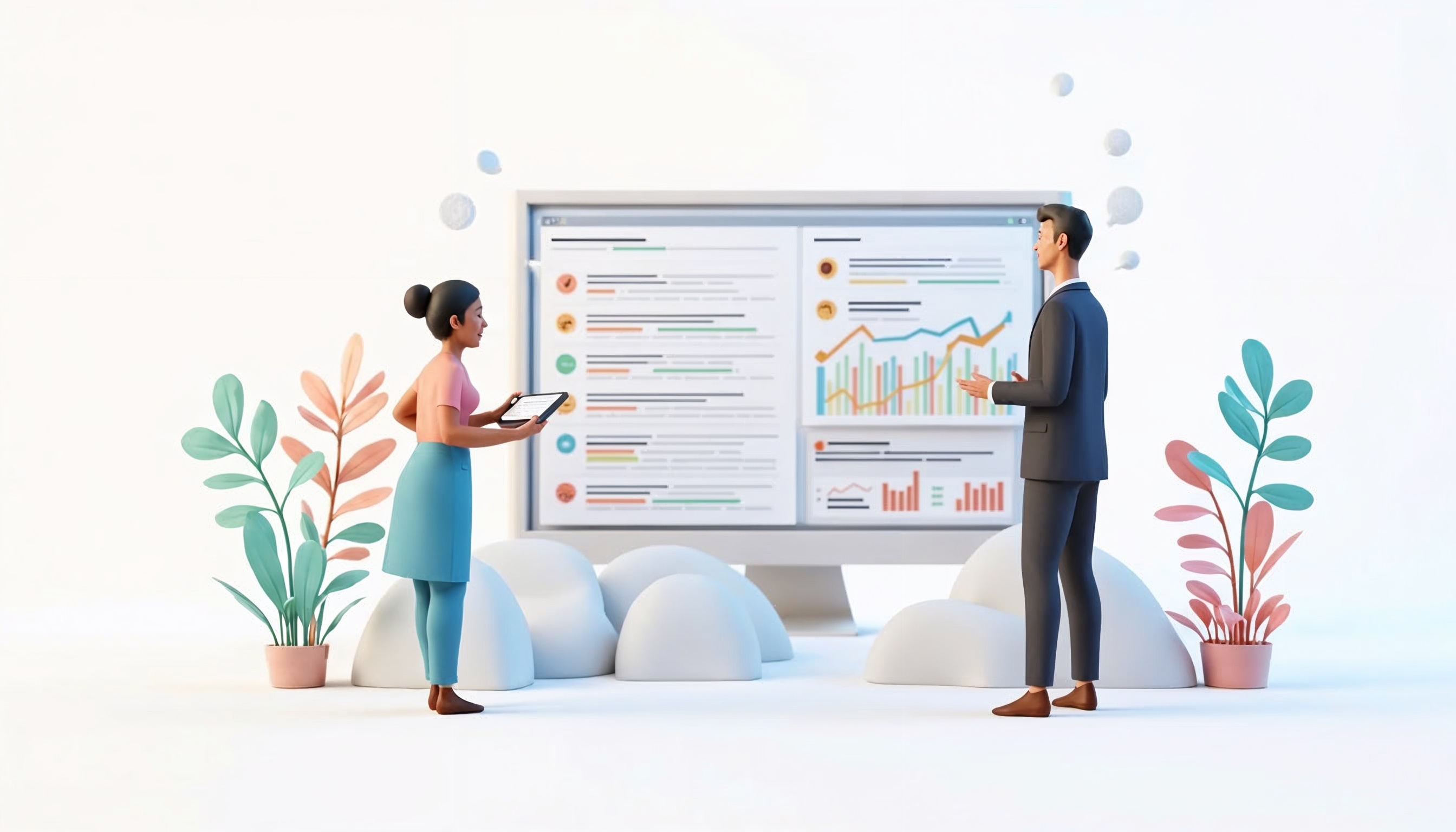 Business analytics dashboard